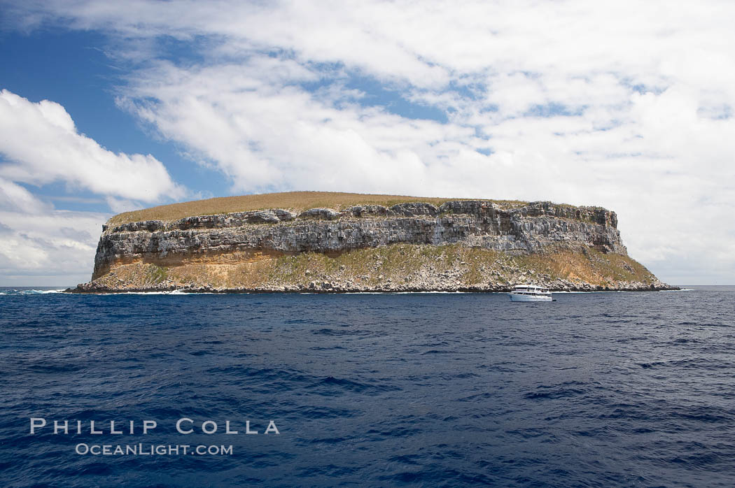 Darwin Island, the northernmost of the Galapagos Islands, hosts sheer seacliffs rising above the ocean that are home to tens of thousands of seabirds. Ecuador, natural history stock photograph, photo id 16624