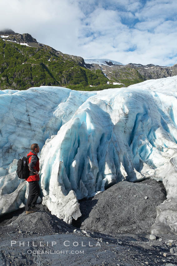 Exit Glacier. Kenai Fjords National Park, Alaska, USA, natural history stock photograph, photo id 19273