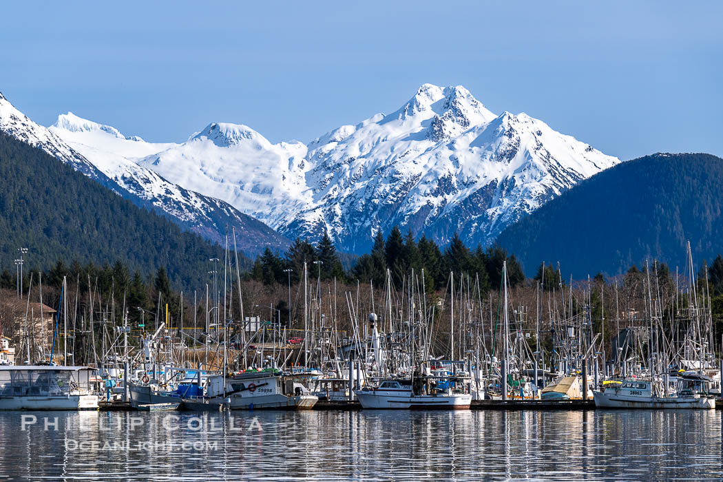 Fishing Boats in Sitka Alaska. USA, natural history stock photograph, photo id 40966