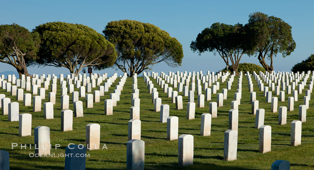 Fort Rosecrans National Cemetery. San Diego, California, USA, natural history stock photograph, photo id 26577