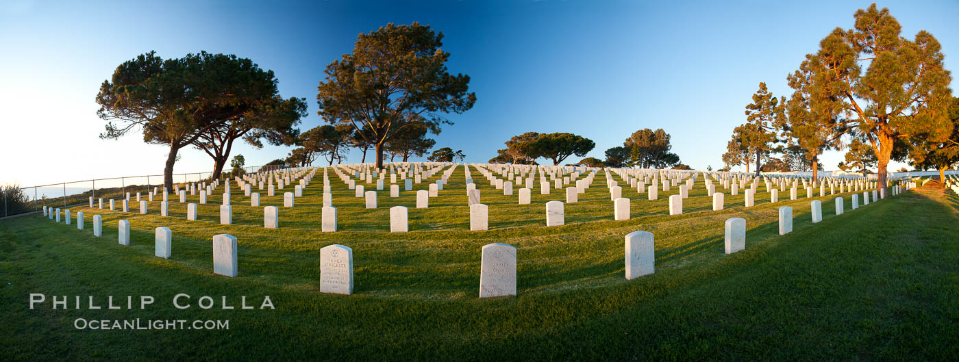 Fort Rosecrans National Cemetery. San Diego, California, USA, natural history stock photograph, photo id 26589