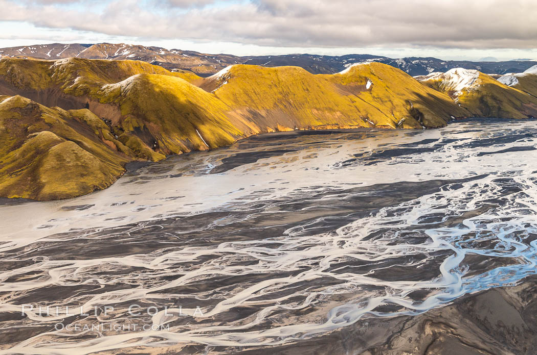 Glacial river, highlands of Southern Iceland., natural history stock photograph, photo id 35748