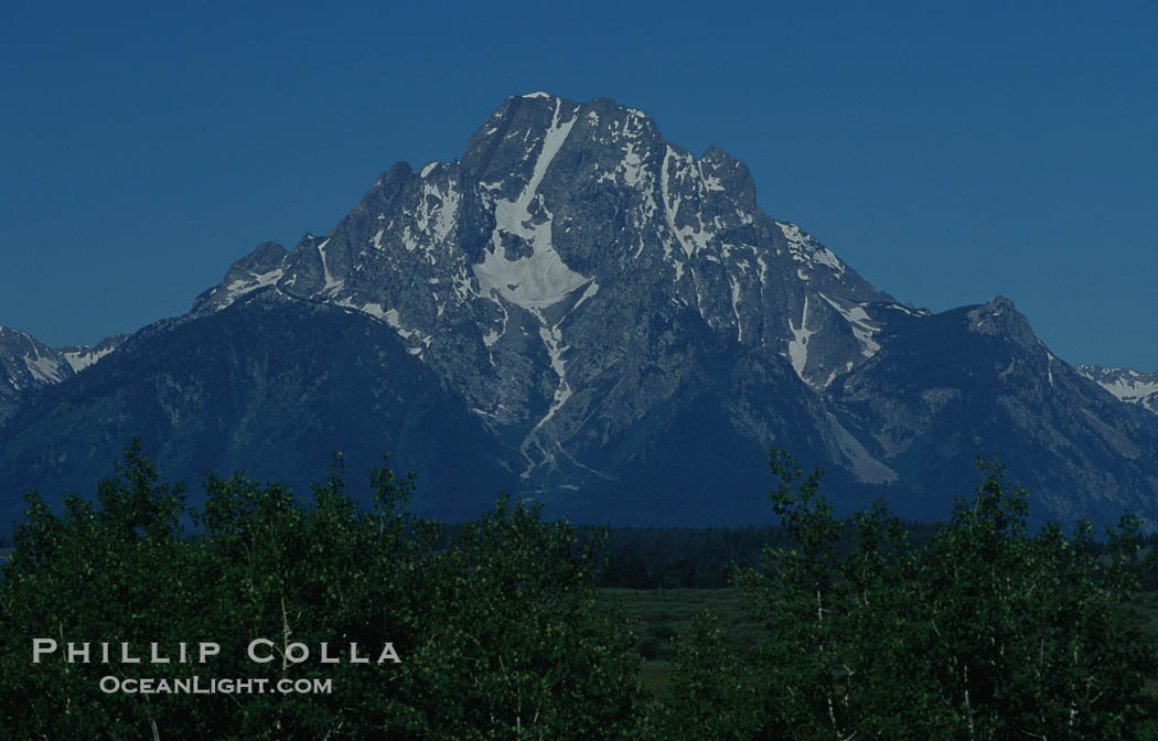 Mount Moran., natural history stock photograph, photo id 07447
