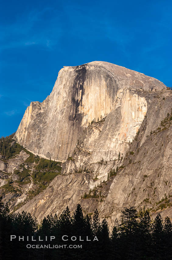 Half Dome, Yosemite National Park, Spring. California, USA, natural history stock photograph, photo id 09187