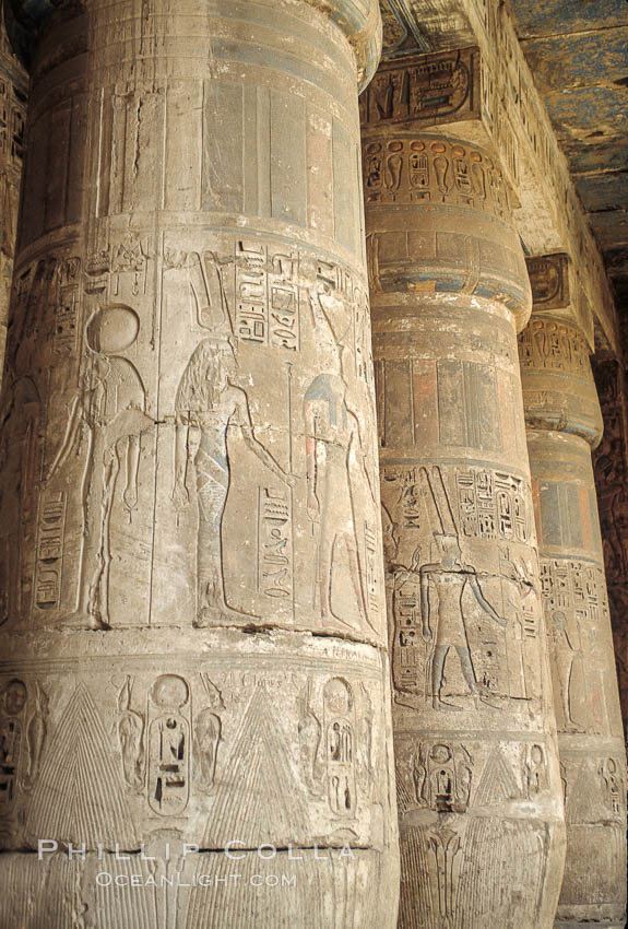 Heiroglyphics. Luxor, Egypt, natural history stock photograph, photo id 02595