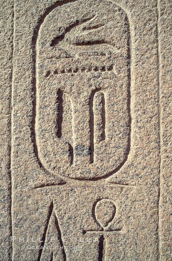 Heiroglyphics. Luxor, Egypt, natural history stock photograph, photo id 02578