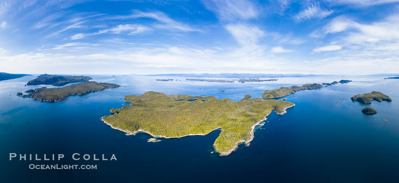 Hurst Island aerial photo., natural history stock photograph, photo id 35544