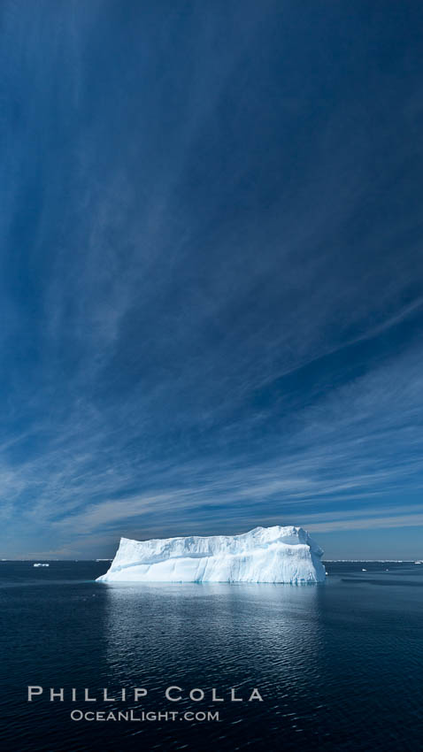 Iceberg, clouds and sky, Antarctica. Antarctic Sound, Antarctic Peninsula, natural history stock photograph, photo id 24785