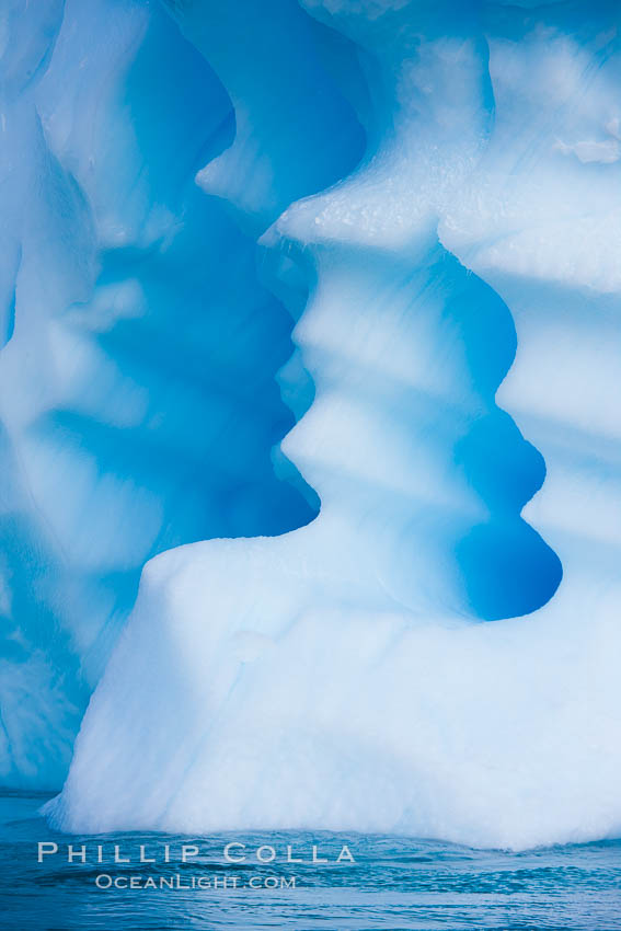 Iceberg detail near Paulet Island. Antarctic Peninsula, Antarctica, natural history stock photograph, photo id 26360