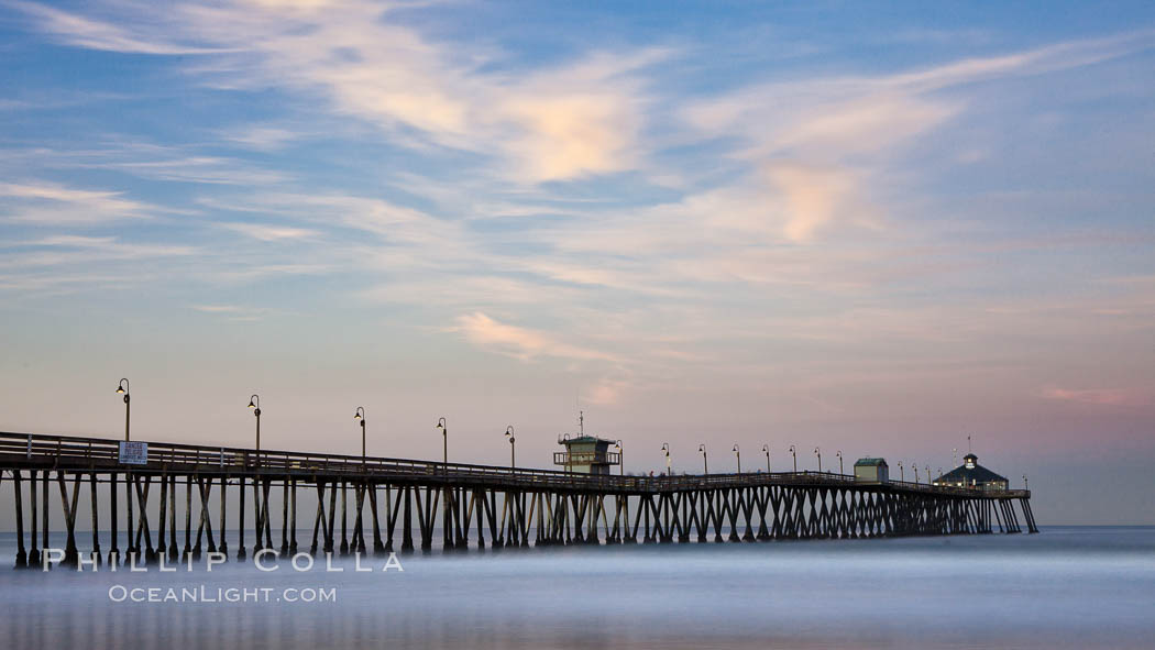 Imperial Beach pier at sunrise, California, USA, natural history stock photograph, photo id 27412