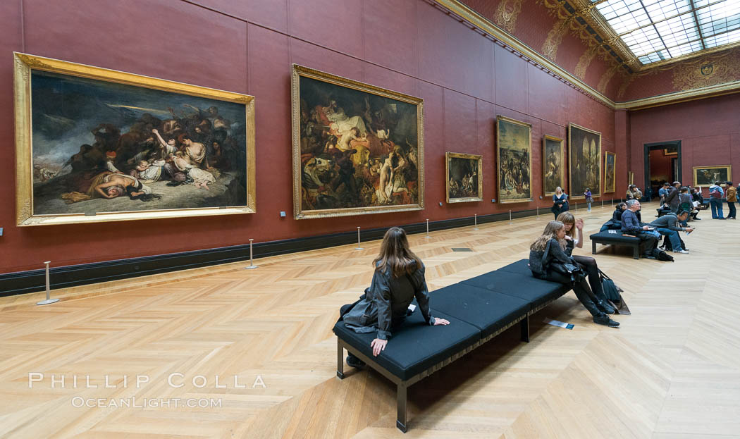 Gallery of Italian Painting, Musee du Louvre, Paris, France., natural history stock photograph, photo id 28108