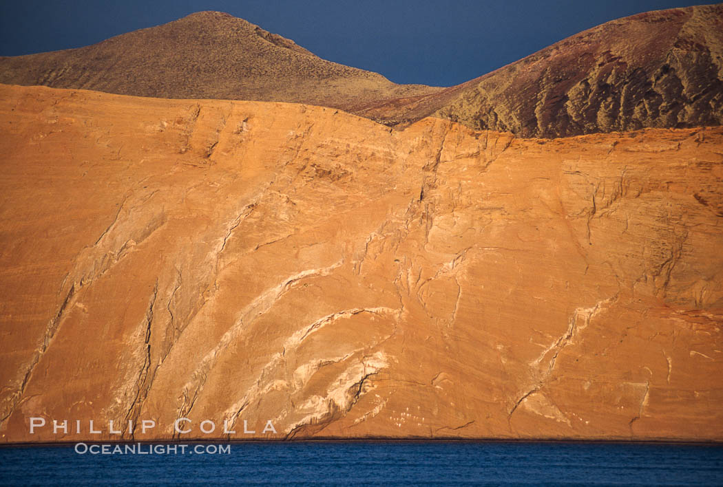 Arches, daybreak, Isla Adentro. Guadalupe Island (Isla Guadalupe), Baja California, Mexico, natural history stock photograph, photo id 03684
