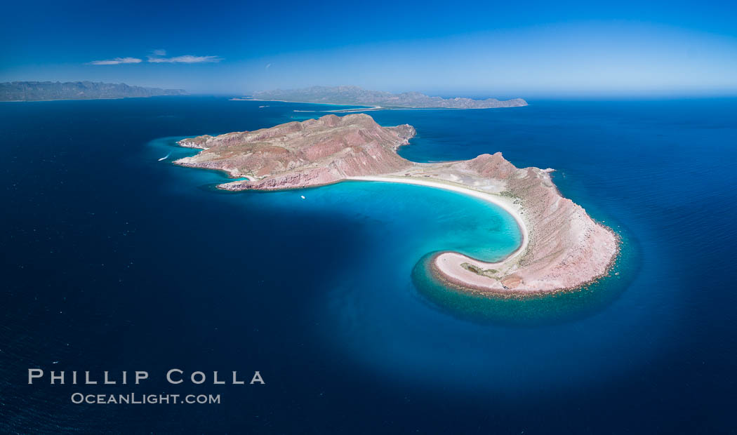 Isla San Francisquito, Aerial View, Sea of Cortez. Baja California, Mexico, natural history stock photograph, photo id 33628