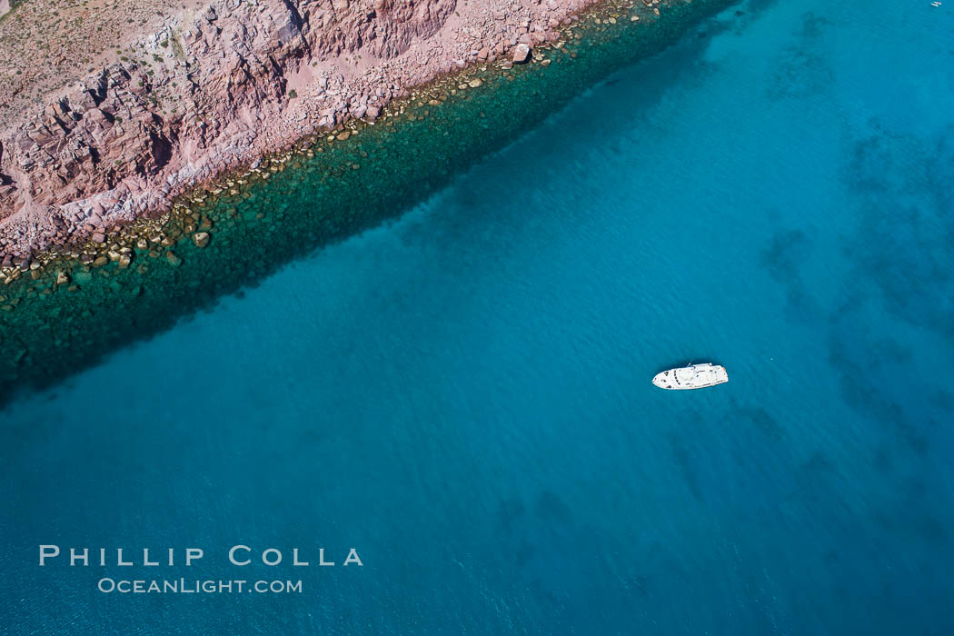 Isla San Francisquito, Aerial View, Sea of Cortez. Baja California, Mexico, natural history stock photograph, photo id 33631