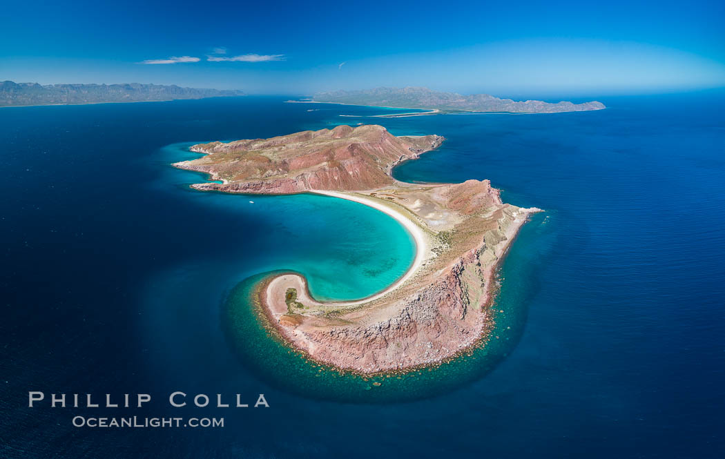 Isla San Francisquito, Aerial View, Sea of Cortez. Baja California, Mexico, natural history stock photograph, photo id 33629