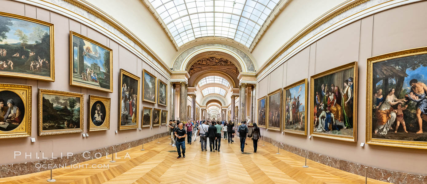 Italian Gallery artwork, Musee du Louvre. Paris, France, natural history stock photograph, photo id 35637