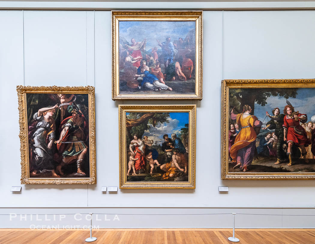 Italian Gallery artwork, Musee du Louvre., natural history stock photograph, photo id 35709