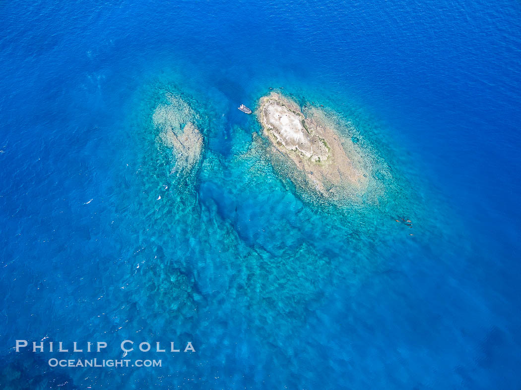 La Reina Lighthouse Reef, Sea of Cortez, aerial photo., natural history stock photograph, photo id 32377