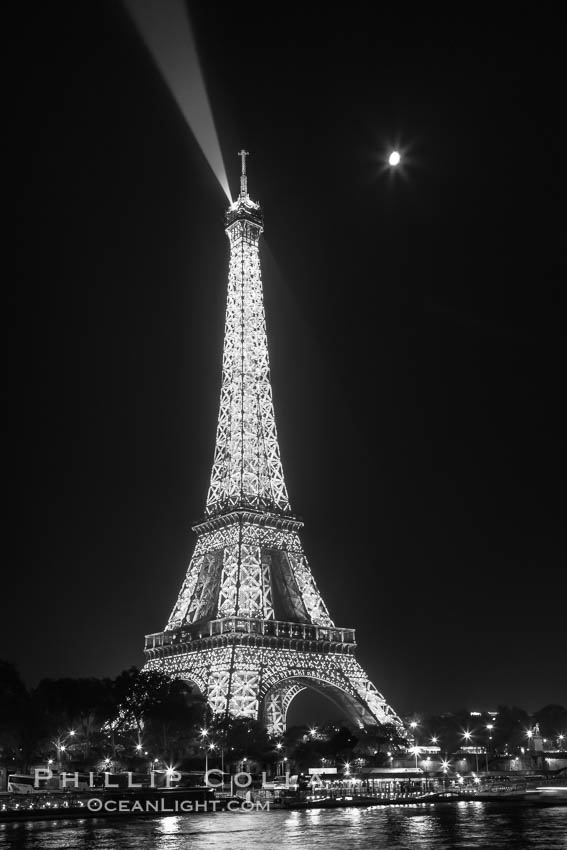 La Tour Eiffel. The Eiffel Tower is an iron lattice tower located on the Champ de Mars in Paris, named after the engineer Gustave Eiffel, who designed the tower in 1889 as the entrance arch to the 1889 World's Fair. The Eiffel tower is the tallest structure in Paris and the most-visited paid monument in the world. France, natural history stock photograph, photo id 28204