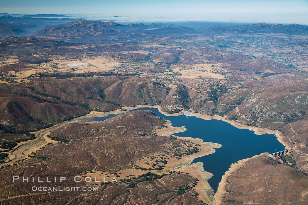 Lake Sutherland, in San Diego east county, viewed from the northeast. California, USA, natural history stock photograph, photo id 27946