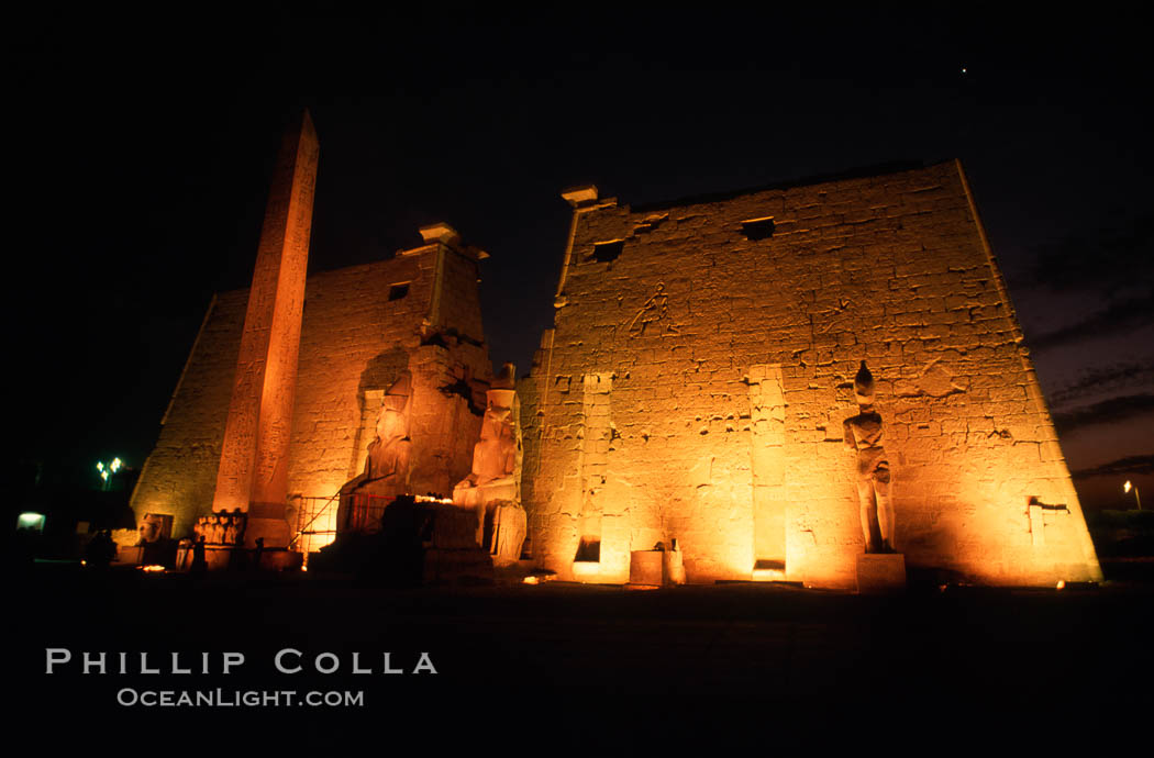 Luxor Temple. Egypt, natural history stock photograph, photo id 02583