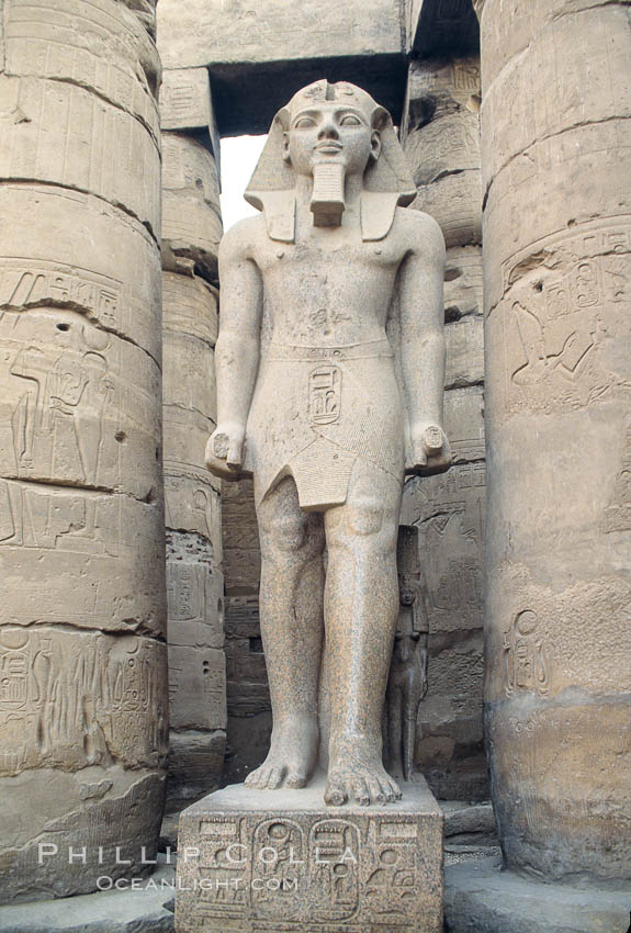 Luxor Temple. Egypt, natural history stock photograph, photo id 02597