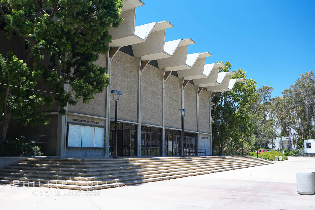Main Gymnasium, University of California San Diego (UCSD). University of California, San Diego, La Jolla, USA, natural history stock photograph, photo id 12850