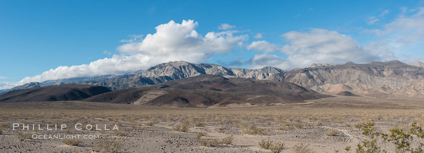 Maturango Peak and Parkinson Peak, and Parrot Point, near Panamint Springs, Death Valley. Death Valley National Park, California, USA, natural history stock photograph, photo id 30488