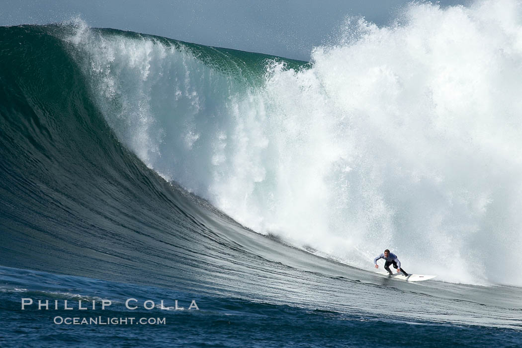 Evan Slater, Mavericks surf contest (fifth place), February 7, 2006. Half Moon Bay, California, USA, natural history stock photograph, photo id 15304