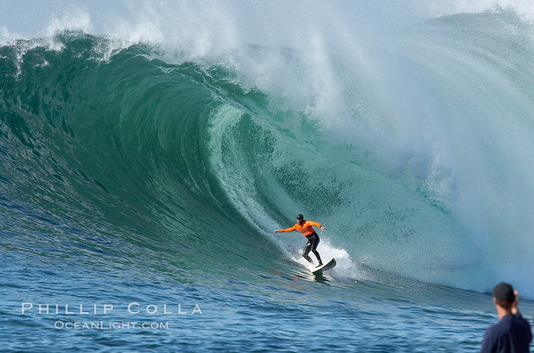 Brock Little, final round, Mavericks surf contest (third place), February 7, 2006. Half Moon Bay, California, USA, natural history stock photograph, photo id 15327