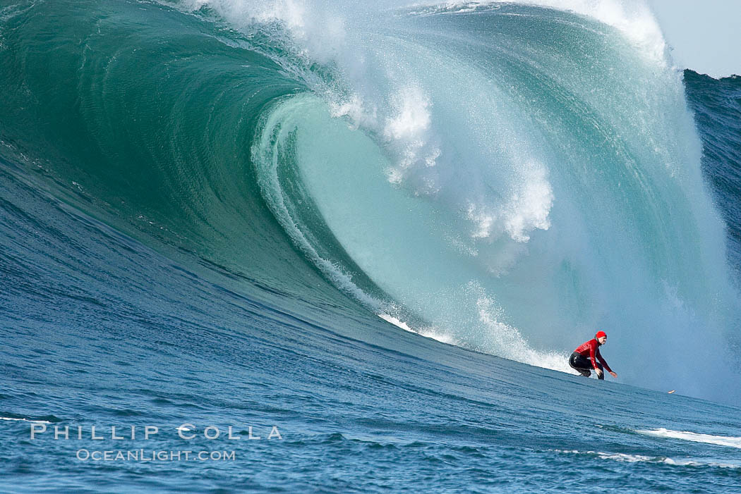 Tyler Smith, final round, Mavericks surf contest (second place), February 7, 2006. Half Moon Bay, California, USA, natural history stock photograph, photo id 15301