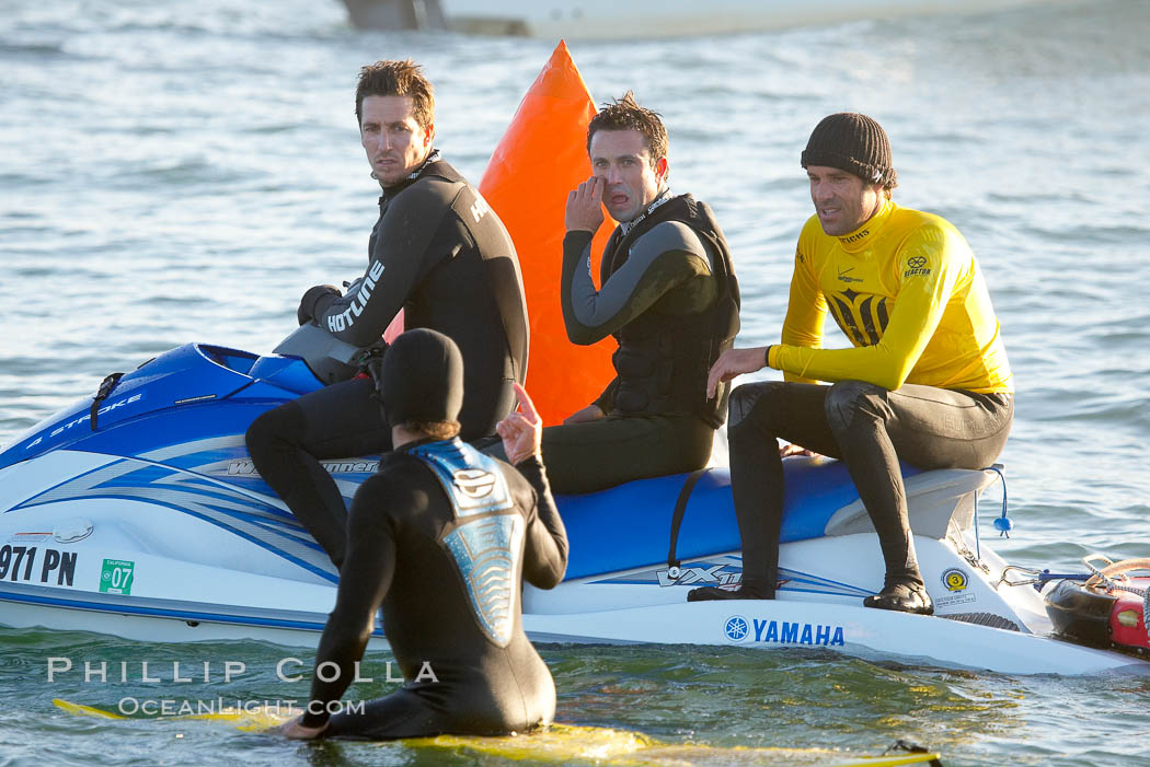 Mavericks surf contest, February 7, 2006. Half Moon Bay, California, USA, natural history stock photograph, photo id 15345