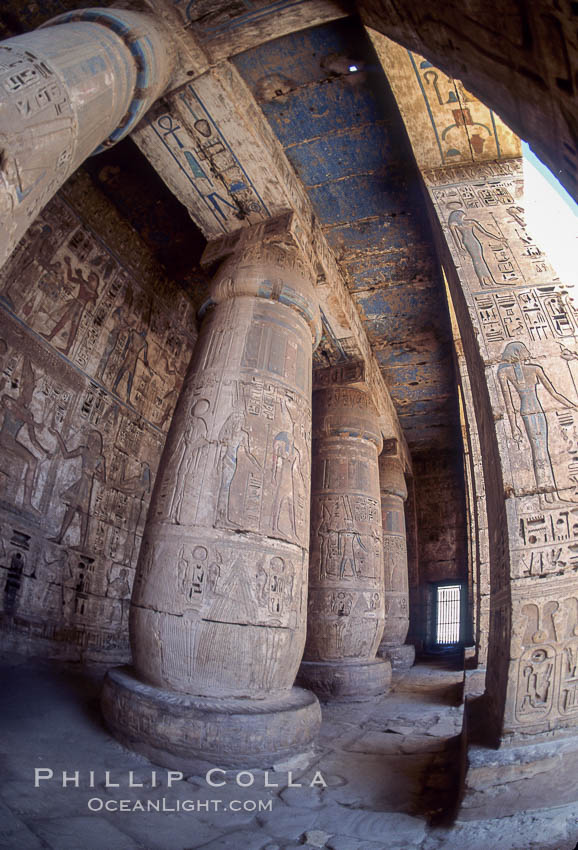 Temple of Medinet Habu. Luxor, Egypt, natural history stock photograph, photo id 02589
