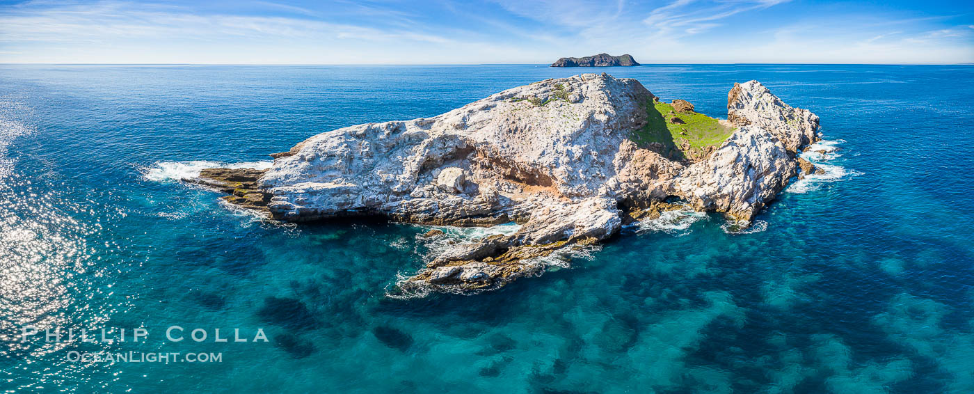 Middle Coronado Island, aerial photo., natural history stock photograph, photo id 35101