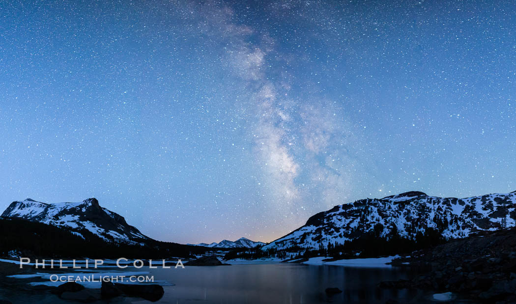 Milky Way over Tioga Lake, Yosemite National Park