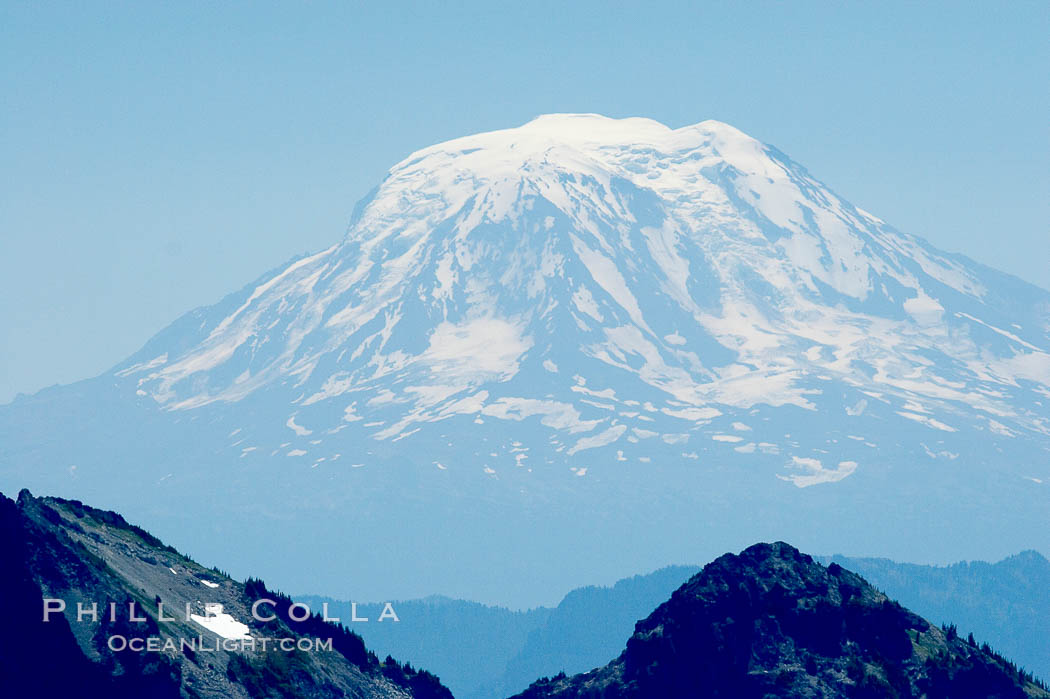 Mount Adams, viewed from Paradise Park. Mount Rainier National Park, Washington, USA, natural history stock photograph, photo id 13910