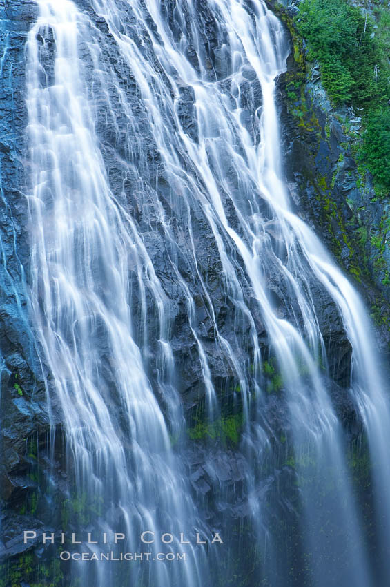 Narada Falls. Mount Rainier National Park, Washington, USA, natural history stock photograph, photo id 13841