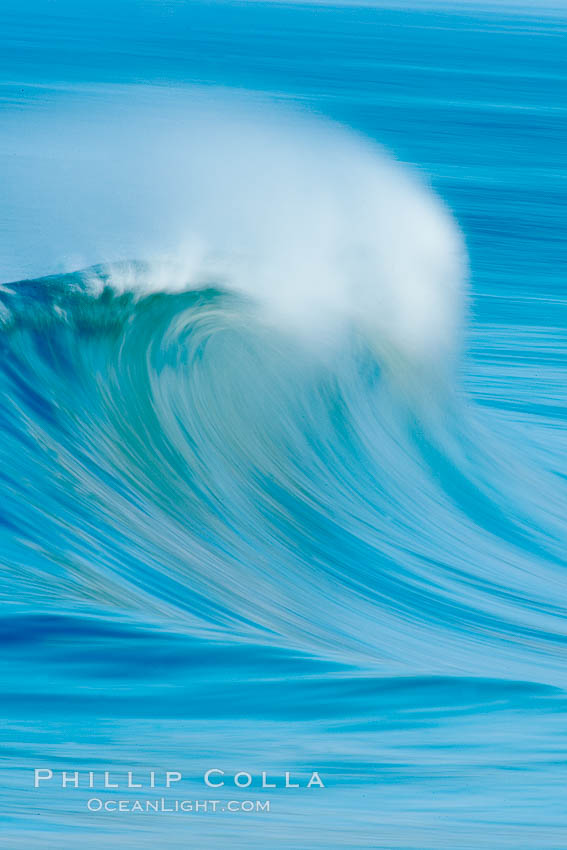 Breaking wave, fast motion and blur. The Wedge. Newport Beach, California, USA, natural history stock photograph, photo id 14356