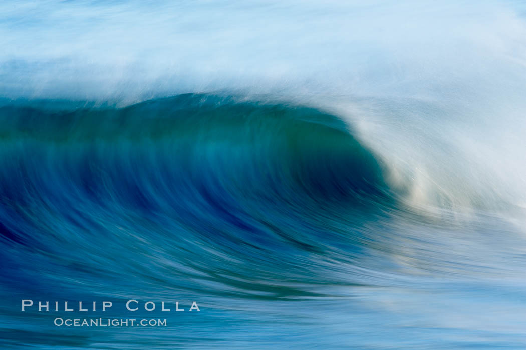 Breaking wave, fast motion and blur. The Wedge. Newport Beach, California, USA, natural history stock photograph, photo id 14366