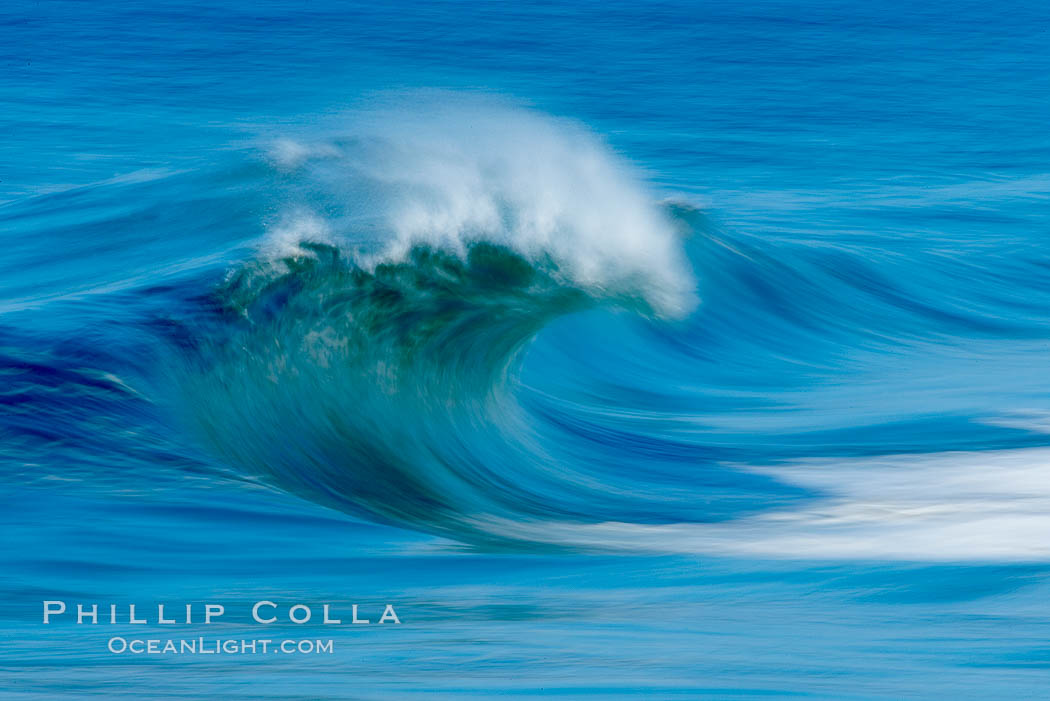 Breaking wave, fast motion and blur. The Wedge. Newport Beach, California, USA, natural history stock photograph, photo id 14360