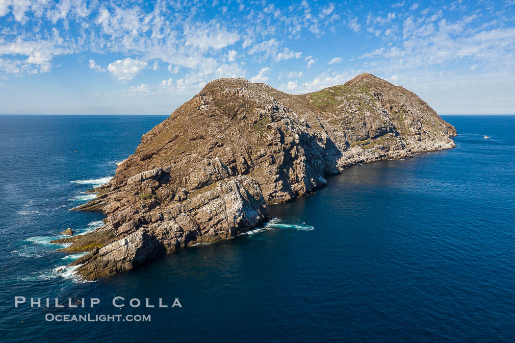 Aerial Photo of North Coronado Island, Baja California, Mexico., natural history stock photograph, photo id 35895