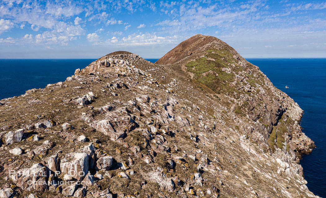 Aerial Photo of North Coronado Island, Baja California, Mexico., natural history stock photograph, photo id 35901