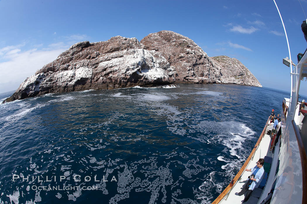 North Coronado island, viewed from a passing boat. Coronado Islands (Islas Coronado), Baja California, Mexico, natural history stock photograph, photo id 21385