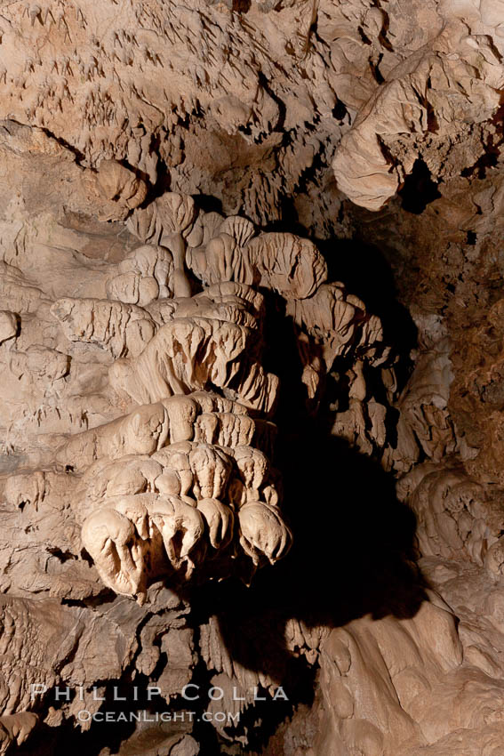Limestone and marble underground formations  in Oregon Caves National Monument.  Eons of acidified groundwater have slowly etched away at marble, creating the extensive and intricate cave formations in Oregon Caves National Monument. USA, natural history stock photograph, photo id 25861