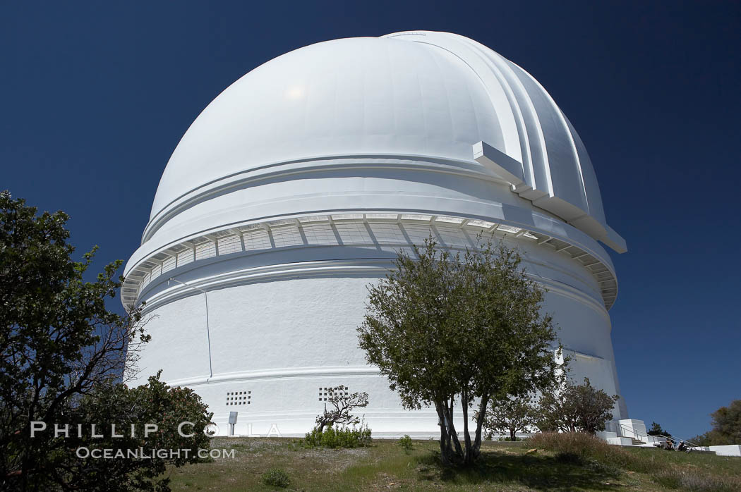 The Palomar Observatory, located in north San Diego County California, is owned and operated by the California Institute of Technology. The Observatory supports the research of the Caltech faculty, post-doctoral fellows and students, and the researchers at Caltechs collaborating institutions. Palomar Observatory is home to the historic Hale 200-inch telescope. Other facilities on the mountain include the 60-inch, 48-inch, 18-inch and the Snoop telescopes. USA, natural history stock photograph, photo id 12700