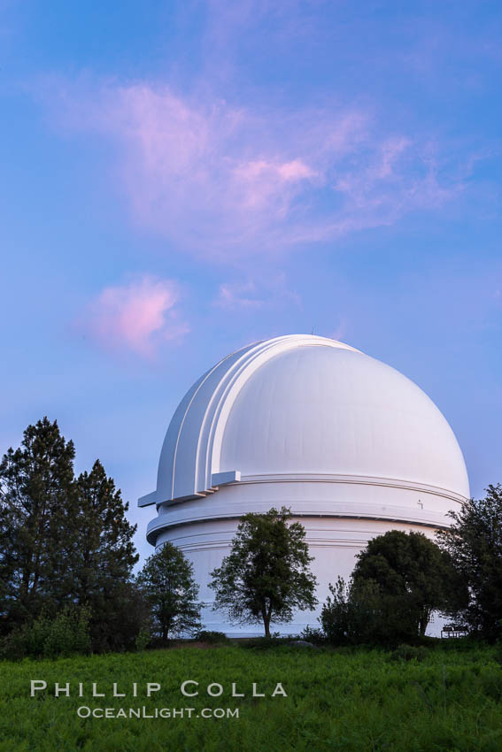 Palomar Observatory at sunset. Palomar Mountain, California, USA, natural history stock photograph, photo id 29330