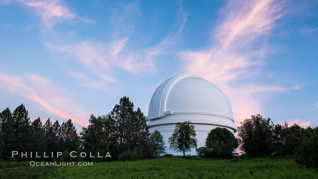 Palomar Observatory at sunset. Palomar Mountain, California, USA, natural history stock photograph, photo id 29328