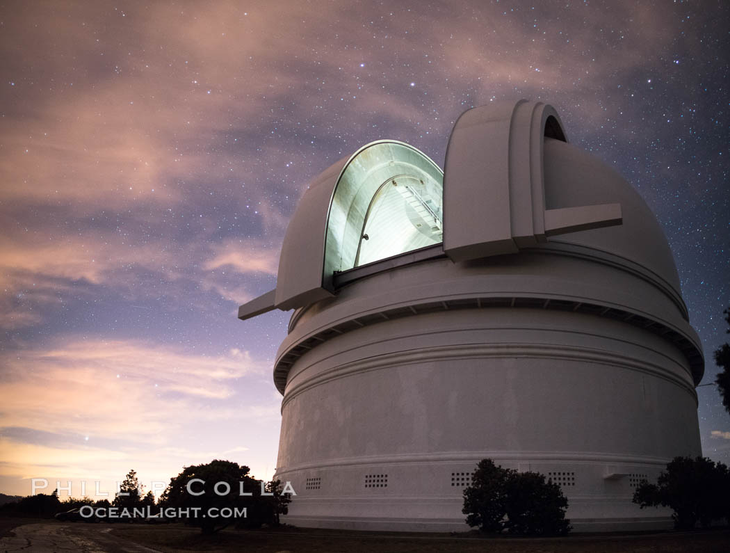 Palomar Observatory at sunset. Palomar Mountain, California, USA, natural history stock photograph, photo id 29336