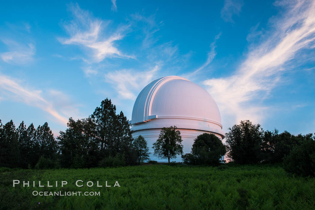 Palomar Observatory at sunset. Palomar Mountain, California, USA, natural history stock photograph, photo id 29327