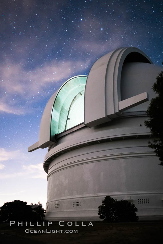 Palomar Observatory at sunset. Palomar Mountain, California, USA, natural history stock photograph, photo id 29335